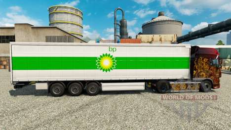 Скин BP на полуприцепы для Euro Truck Simulator 2