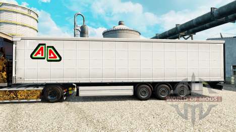 Скин Adin на полуприцепы для Euro Truck Simulator 2