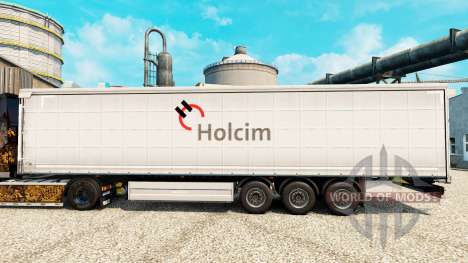 Скин Holcim на полуприцепы для Euro Truck Simulator 2