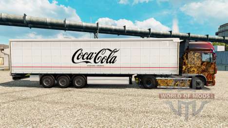 Скин Coca-Cola на полуприцепы для Euro Truck Simulator 2