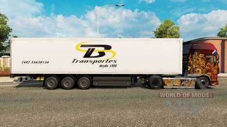 Скин TB Transportes на полуприцепы для Euro Truck Simulator 2