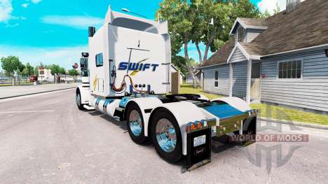Скин Swift на тягач Peterbilt 389 для American Truck Simulator