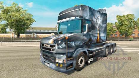 Скин Dragon v2 на тягач Scania T для Euro Truck Simulator 2