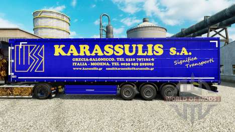 Скин Karassulis S.A. на полуприцепы для Euro Truck Simulator 2
