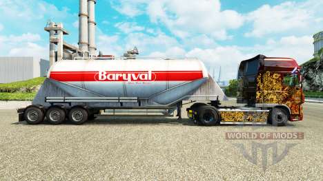 Скин Baryval на цементный полуприцеп для Euro Truck Simulator 2