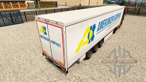 Скин Amerongen Kamphuis на шторный полуприцеп для Euro Truck Simulator 2