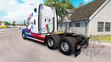 Скин A.T.A на тягач Freightliner Cascadia для American Truck Simulator
