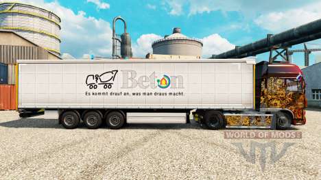 Скин Beton на полуприцепы для Euro Truck Simulator 2