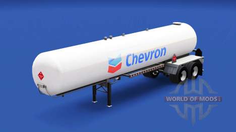 Скин Chevron на газовый полуприцеп-цистерна для American Truck Simulator