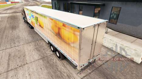 Скин Dole на удлинённый полуприцеп для American Truck Simulator