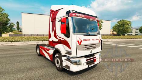 Скин Metallic на тягач Renault для Euro Truck Simulator 2
