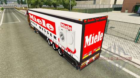 Шторный полуприцеп Miele для Euro Truck Simulator 2