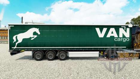 Скин Van Cargo на шторный полуприцеп для Euro Truck Simulator 2