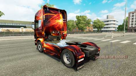 Скин Fire Effect на тягач Scania для Euro Truck Simulator 2