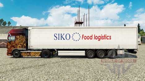 Скин Siko Food Logistics на полуприцепы для Euro Truck Simulator 2
