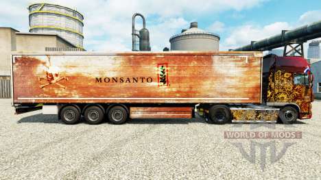 Скин Monsanto на полуприцепы для Euro Truck Simulator 2