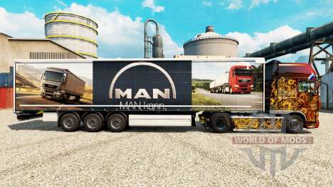 Скин MAN на полуприцепы для Euro Truck Simulator 2