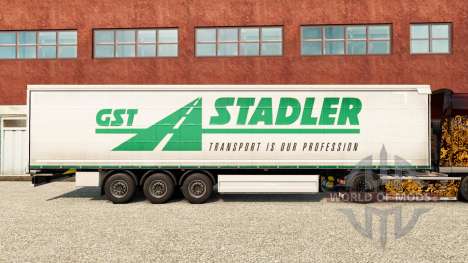 Скин GST Stadler на шторный полуприцеп для Euro Truck Simulator 2
