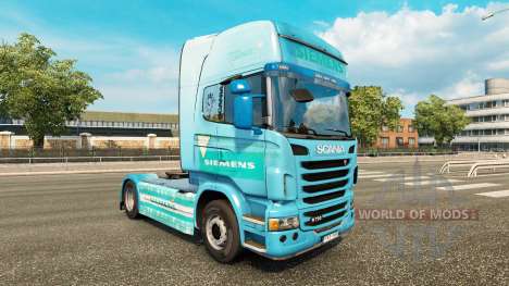 Скин Siemens на тягач Scania для Euro Truck Simulator 2