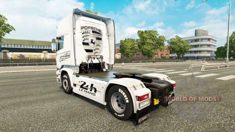 Скин Porsche на тягач Scania для Euro Truck Simulator 2