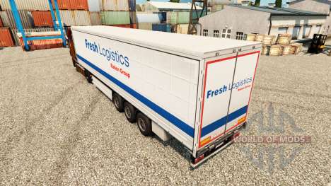 Скин Fresh Logistics на полуприцепы для Euro Truck Simulator 2
