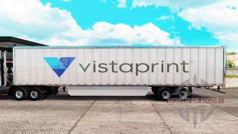 Скин Vistaprint на удлинённый полуприцеп для American Truck Simulator