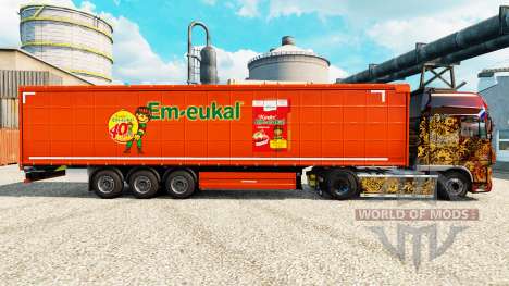 Скин Kinder Em-eukal на полуприцепы для Euro Truck Simulator 2