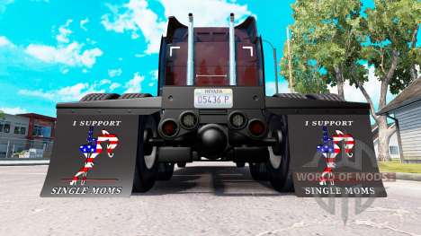 Брызговики I Support Single Moms v2.0 для American Truck Simulator