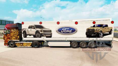 Скин Ford на полуприцепы для Euro Truck Simulator 2