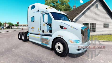 Скин K&J на тягач Peterbilt 387 для American Truck Simulator
