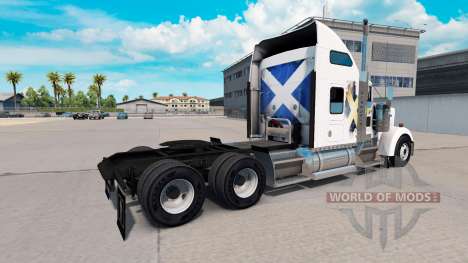 Скин Scotland на тягач Kenworth W900 для American Truck Simulator