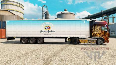 Скин Hacker-Pschorr на полуприцепы для Euro Truck Simulator 2