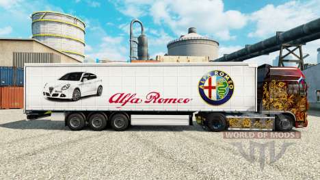 Скин Alfa Romeo на полуприцепы для Euro Truck Simulator 2