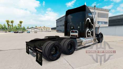 Скин Squirrel Logistics на тягач Kenworth W900 для American Truck Simulator