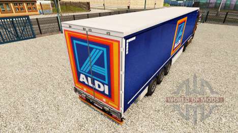 Скин Aldi на шторный полуприцеп для Euro Truck Simulator 2