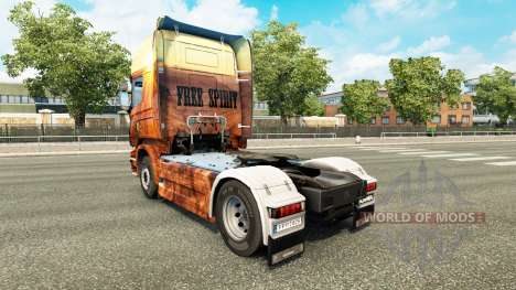 Скин Free Spirit на тягач Scania для Euro Truck Simulator 2