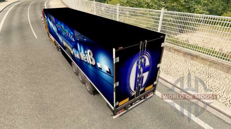 Скин FC Schalke 04 на полуприцепы для Euro Truck Simulator 2