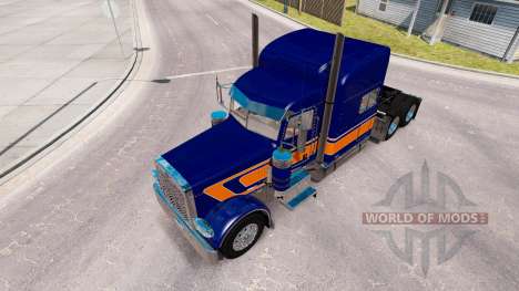 Скин Rollin Transport v1.1 на Peterbilt 389 для American Truck Simulator