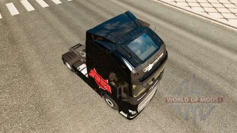 Скин Hell Raisers на тягач Volvo для Euro Truck Simulator 2