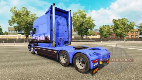 Скин Euro Trans на тягач Scania T для Euro Truck Simulator 2