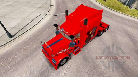 Скин Arizona USA Red на тягач Peterbilt 389 для American Truck Simulator