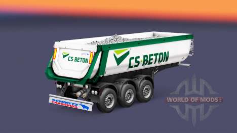 Полуприцеп-самосвал Schmitz Cargobull CS-BETON для Euro Truck Simulator 2