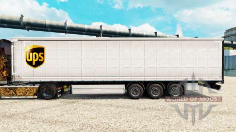 Скин UPS на полуприцепы для Euro Truck Simulator 2