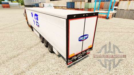 Скин Danone на полуприцепы для Euro Truck Simulator 2