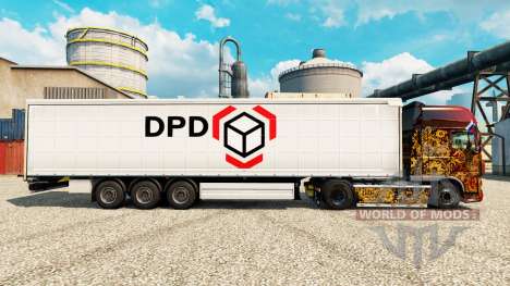 Скин Dynamic Parcel Distribution на полуприцепы для Euro Truck Simulator 2