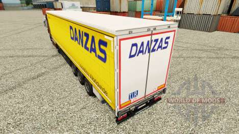 Скин Danzas Logistics на полуприцепы для Euro Truck Simulator 2