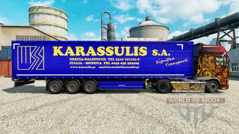 Скин Karassulis S.A. на полуприцепы для Euro Truck Simulator 2