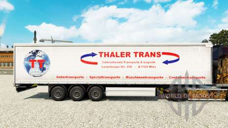 Скин Thaler Trans на шторный полуприцеп для Euro Truck Simulator 2