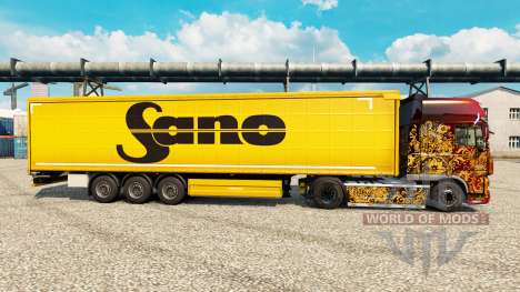 Скин Sano на полуприцепы для Euro Truck Simulator 2