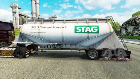 Скин STAG на цементный полуприцеп для Euro Truck Simulator 2